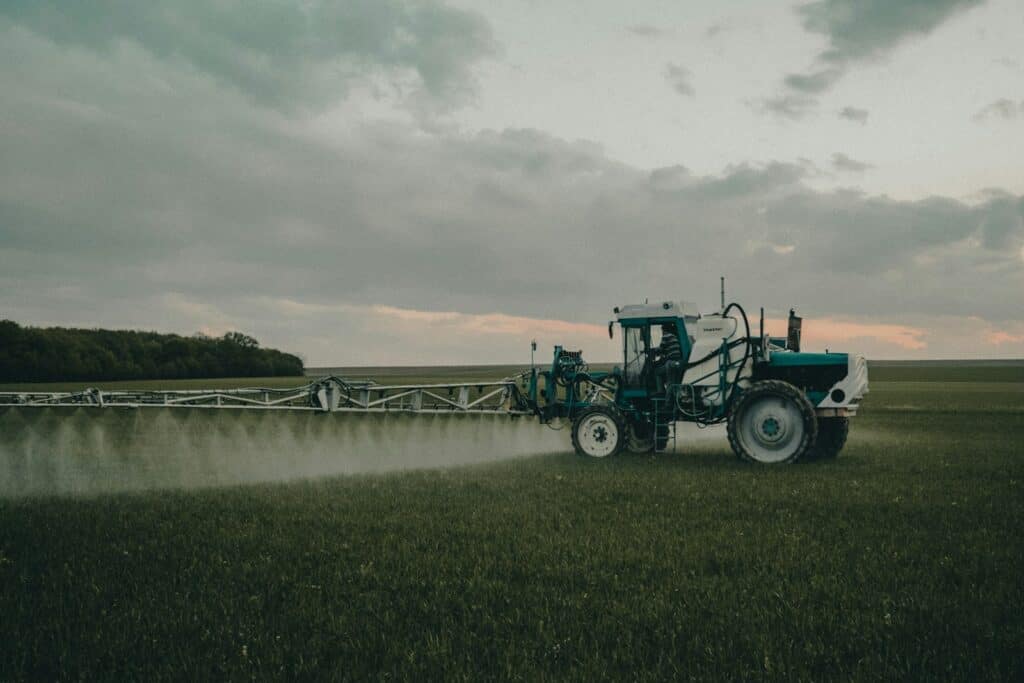 a new machine being operated after receiving a grant